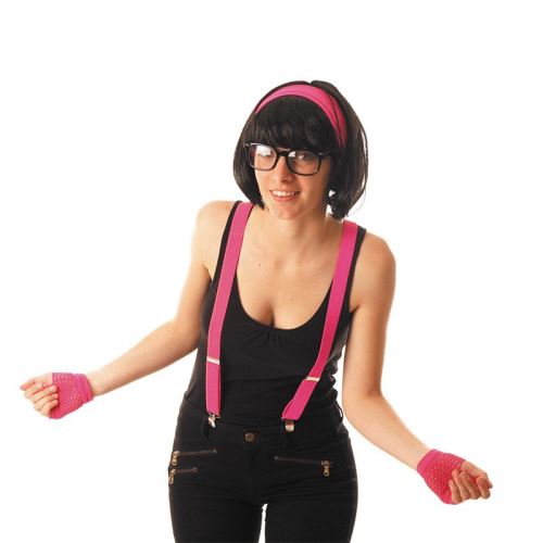 bretelles fluo rose adulte
