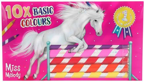 Miss Melody set de crayons filles 10,5 x 18 cm bois 10 pièces
