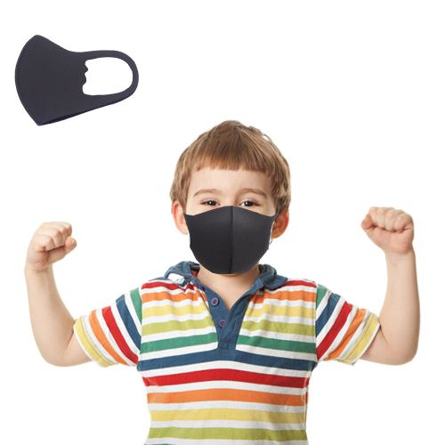 30pcs Masque de Protection lavable à l’eau - Enfants, Noir
