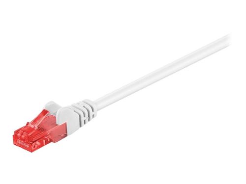 goobay câble de réseau - 25 cm - blanc