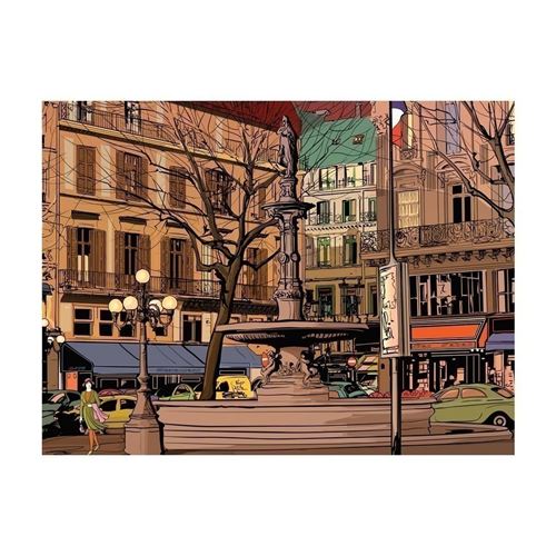 Artgeist - Papier peint - Walk through the French square 400x309