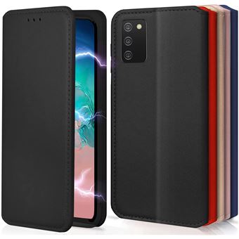 KONTARBOOR Etui Noir pour Samsung Galaxy A02S (Fermeture Magnétique