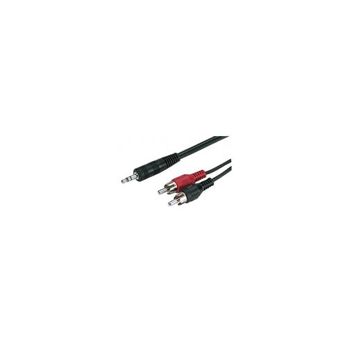 CABLE Monacor Jack vers 2RCA