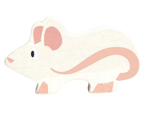 Tender Leaf Toys souris junior 5 cm bois blanc
