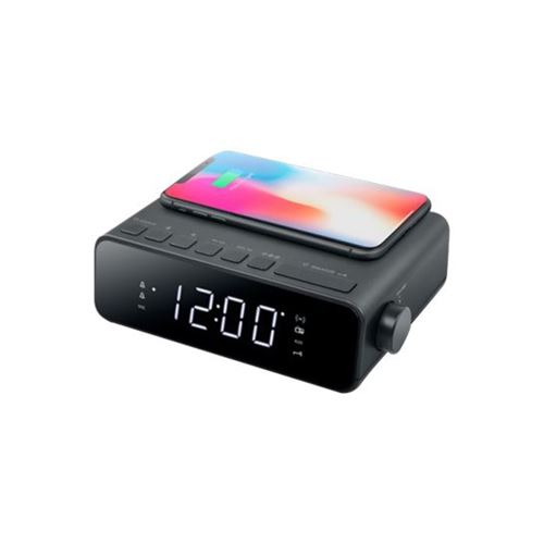 Radio Réveil MUSE M-175 WI – Double Alarme, Chargement Sans Fil - vue 9