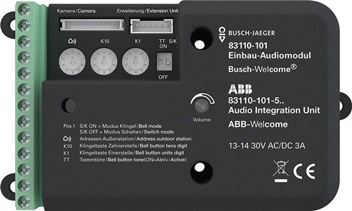 Busch-Jaeger Installation pour audio Mémoire 83110–101 supplémentaire pour porte/Interphone vidéo 4011395223017