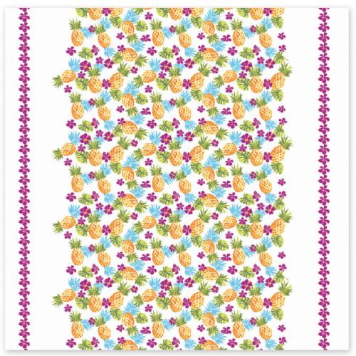 Nappe en coton Exotic 150 x 150 cm
