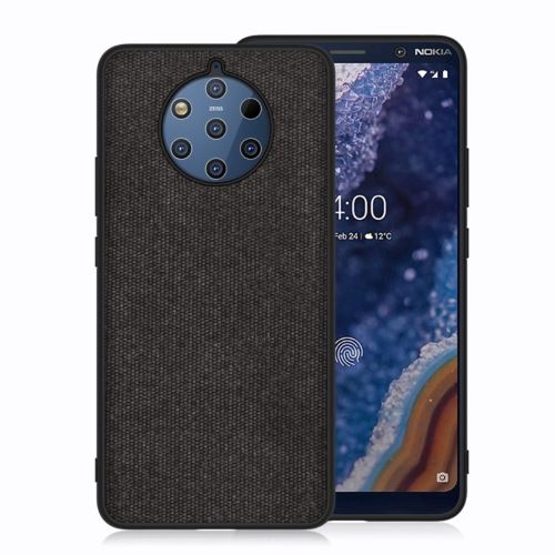 Etui en PU torchon noir pour votre Nokia 9 PureView