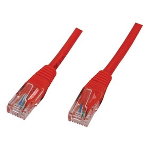 Cordon Patch RJ45 UTP CAT5e Rouge - 0,15 M