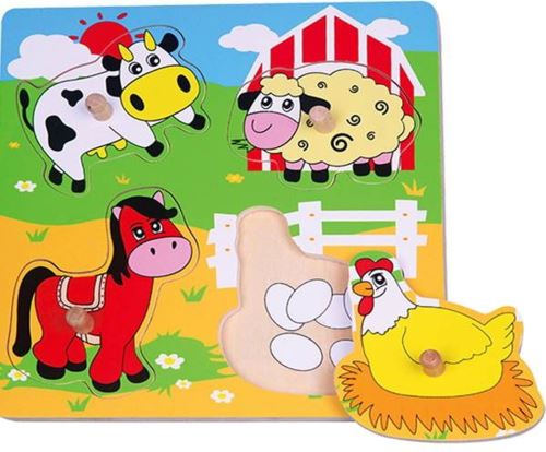 Vigatoys - Puzzel - Boerderij - 4st.