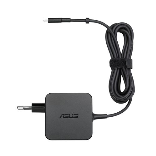 ASUS AC65-00 - Netspanningsadapter - 100-240 Volt wisselstroom V - 65 Watt - Europa - zwart - voor Chromebook 12; ExpertBook B9; P5; ZenBook 13; 13 OLED; 14; ZenBook Flip 13