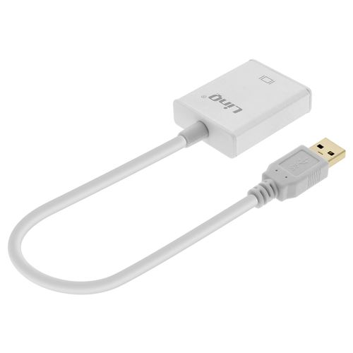 Câble USB 3.0 vers HDMI Femelle Adaptateur Vidéo Full HD Argent LinQ