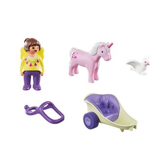 Playmobil 1.2.3 70401 Chariot licorne avec fée