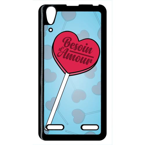 Coque Lenovo A6000 Besoin Damour Fond Bleu Pale