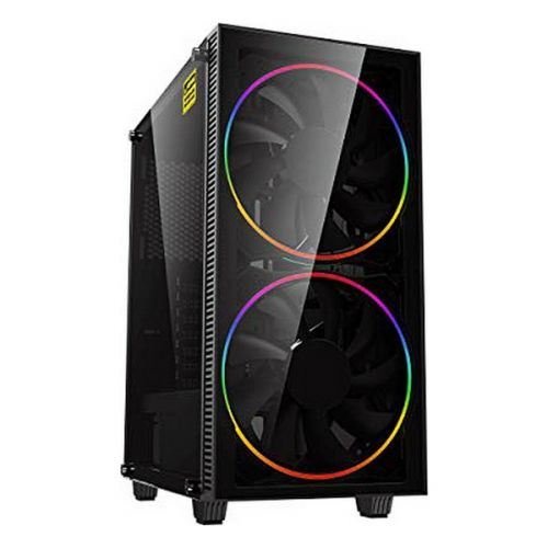Boîtier Demi Tour Micro ATX / ATX CoolBox COO-DGC-A193-0 RGB LED Noir