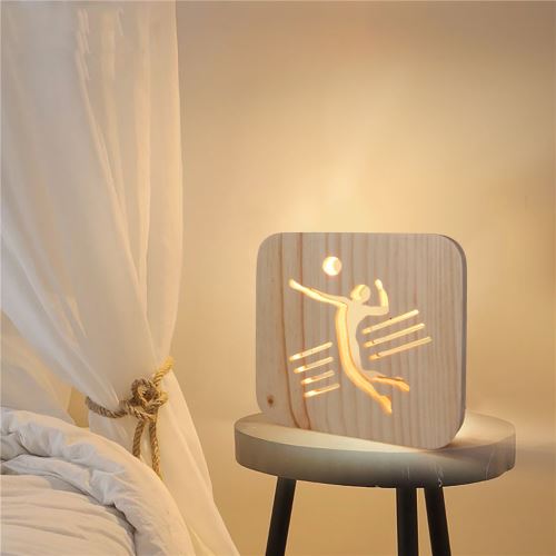 Creative Craft Décoration Lampe en bois Led Lumière Veilleuse Lampe de table_onaeatza453