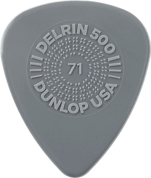 Dunlop 450P071 - 12 médiators Delrin 500 Prime Grip - 0.71 mm