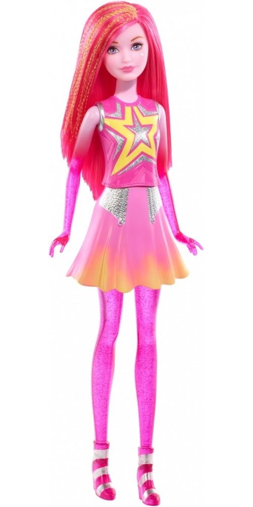 Barbie ? aventure dans les etoiles ? rose ? poupée mannequin 29 cm mattel dlt27 dlt28