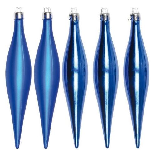Set de 5 glaçons - plastique - h15 cm - bleu foncé 5bop040bf