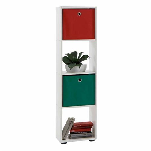 Generique Blanc Etagère 4 Niveaux Design "Gaman" 140Cm - Image 3