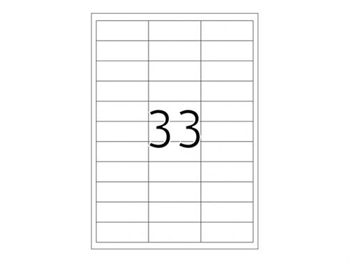  HERMA Premium - Papier - mat - auto-adh&eacute;sif permanent - blanc - 66 x 25.4 mm 3300 &eacute;tiquette(s) (100 feuille(s) x 33 &eacute;tiquettes lamin&eacute;es 