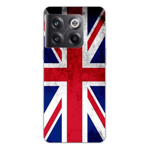 Coque en silicone imprimée compatible OnePlus 10T 5G Drapeau Angleterre