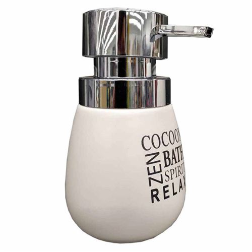 Non Communiqué Blanc Distributeur De Savon Imprimé Tikal 14Cm - Image 1