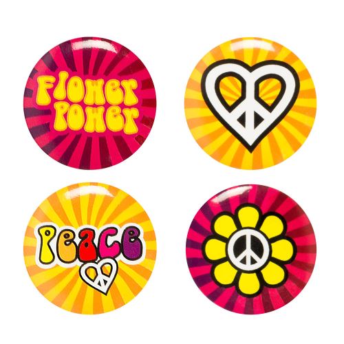 Boland- Hippie Flower Power &Eacute;pingles, 10201659, Multicolore