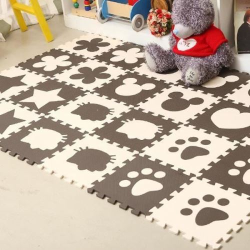 Puzzle tapis mousse 12 pièces 30x30 cm EVA Ramper Jouet Jeux
