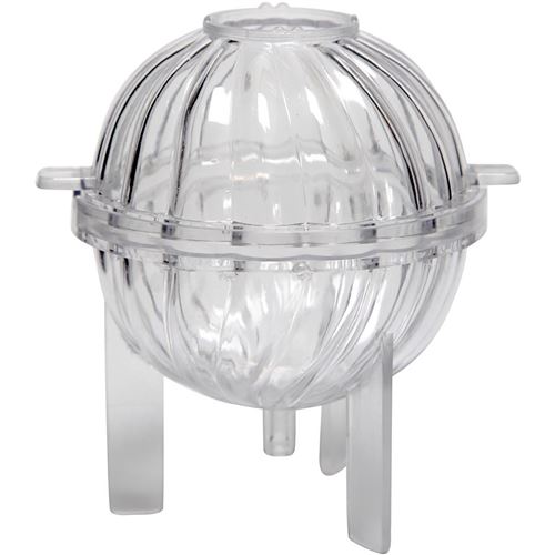 Creotime moule bougies spirale boule 10 cm transparent