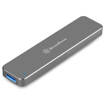SilverStone SST-MS09C - USB 3.1 Gen. 2 externe boîtier disque dur pour M.2  SATA SSD, anthracite - Disques durs externes - Achat & prix