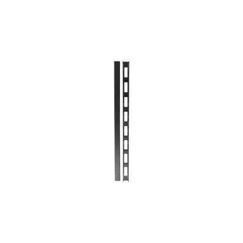 DEXLAN Passe câbles vertical pour baies 800mm 32 u avec capot noir