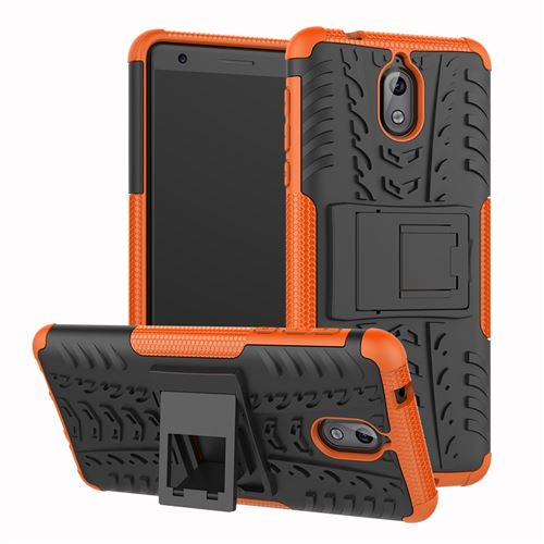 Coque en TPU antidérapant hybride orange pour votre Nokia 3.1