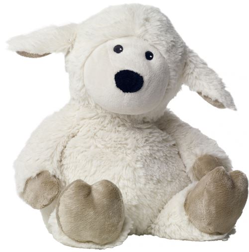 Warmies mouton en peluche chaud 33 cm blanc