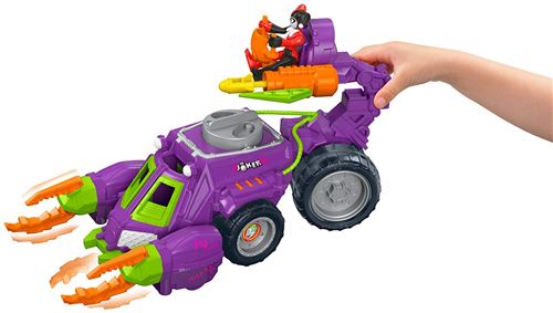 Imaginext Dwv56 DC Super Friends Le Joker et Harley Quinn Bataille Véhicule Jouet