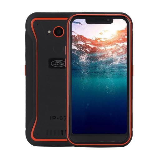 GUOPHONE X3 2Go + 16Go Militaire Extérieur Étanche 3 Téléphone Smartphone pour Android 6.0 Orange AU110-240V