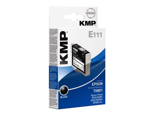 KMP E111 - 7 ml - zwart - compatibel - inktcartridge (alternatief voor: Epson T0801) - voor Epson Stylus Photo P50, PX650, PX660, PX710, PX720, PX730, PX800, PX810, PX820, PX830