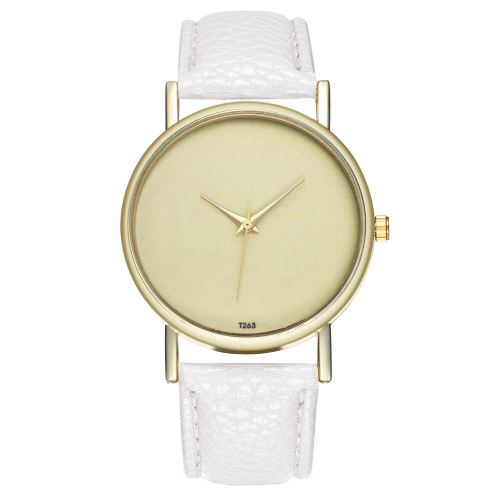 Nouvelle tendance à trois broches simple montre coréenne étudiant montre à quartz cadeau de mariage cadeau d'anniversaire cadeau T263-Ablanc