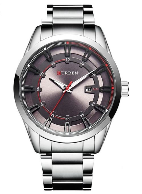 OHP Montre Homme Quartz Argent+Noir CURREN 8246