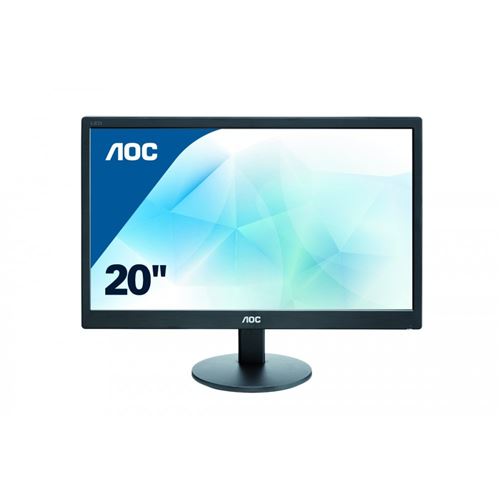 AOC e2070swn Ecran PC LED 19,5 (49,5 cm) 1600 x 900 5 ms VGA Noir