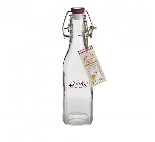 Bouteille d'eau en verre à fermeture mécanique Kilner - 250 ml - Verre25 cl
