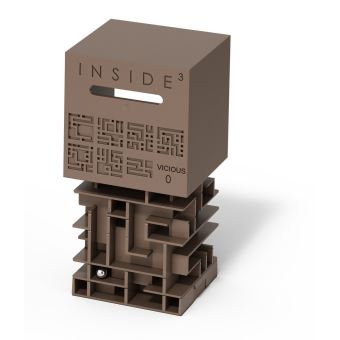 Jeu de société Inside3 Cube Labyrinthe Vicious 0 Marron
