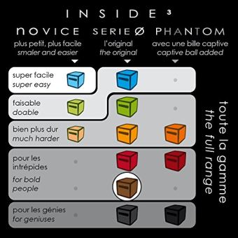 Jeu de société Inside3 Cube Labyrinthe Vicious 0 Marron