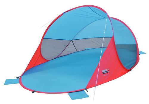 High Peak Mitjana Abri de plage Orange/Bleu 245 x 145 x 95 cm