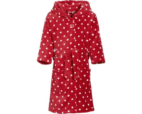Playshoes peignoir à pois junior rouge