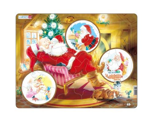 Puzzle 33 Pièces : Puzzle Cadre - Les Rêves du Père Noël, Larsen