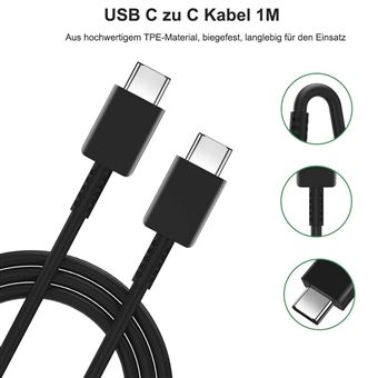 25W USB C Chargeur adaptateur secteur pour Samsung Galaxy S24 A54