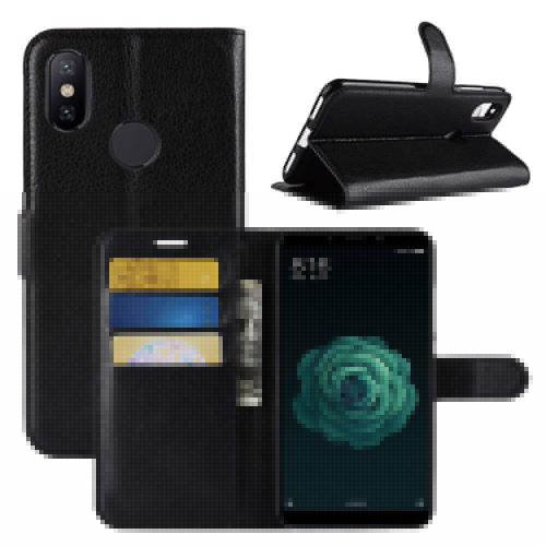 Etui Housse Portefeuille Pour Xiaomi Mi A2 (Mi 6X) - Noir