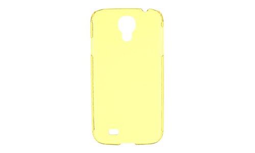 Muvit Cover FLUO - Beschermende bedekking voor mobiele telefoon - geel, transparant - voor Samsung Galaxy S4