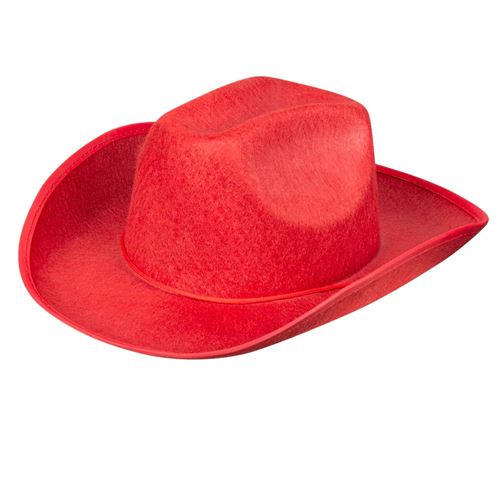 chapeau rodeo rouge adulte